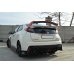 Накладка сплиттер на спойлер нижний на Honda Civic IX Type R